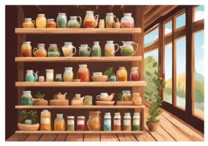 etageres de produits