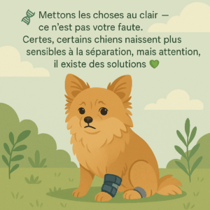 chien qui a peur d'etre seul