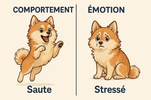 comportement vs emotion chez le chien
