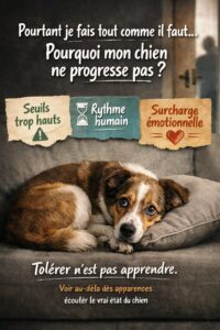 chien ne progresse pas ?